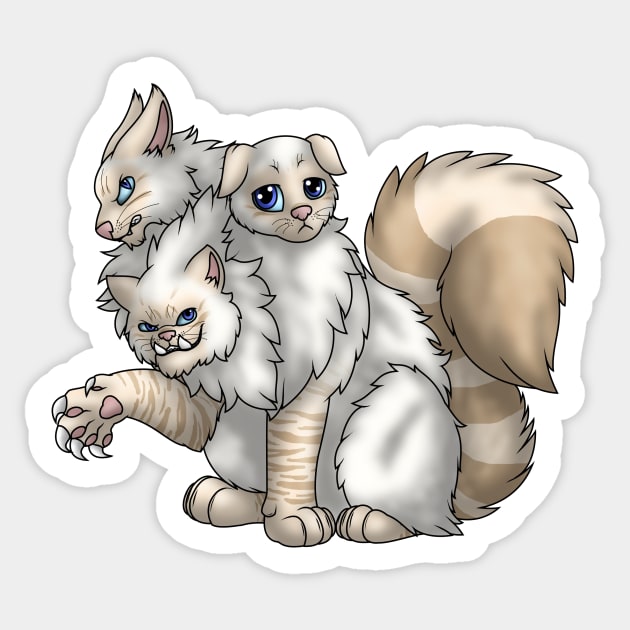 CerPURRus: Cream Lynx Point Sticker by spyroid101